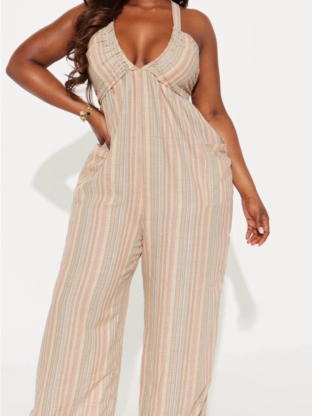 NWT Beach Babe Jumpsuit-Multicolor